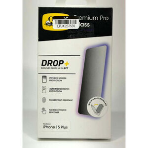 Otterbox - Apple iPhone 15 Plus Premium Pro Privacy Guard Glass
